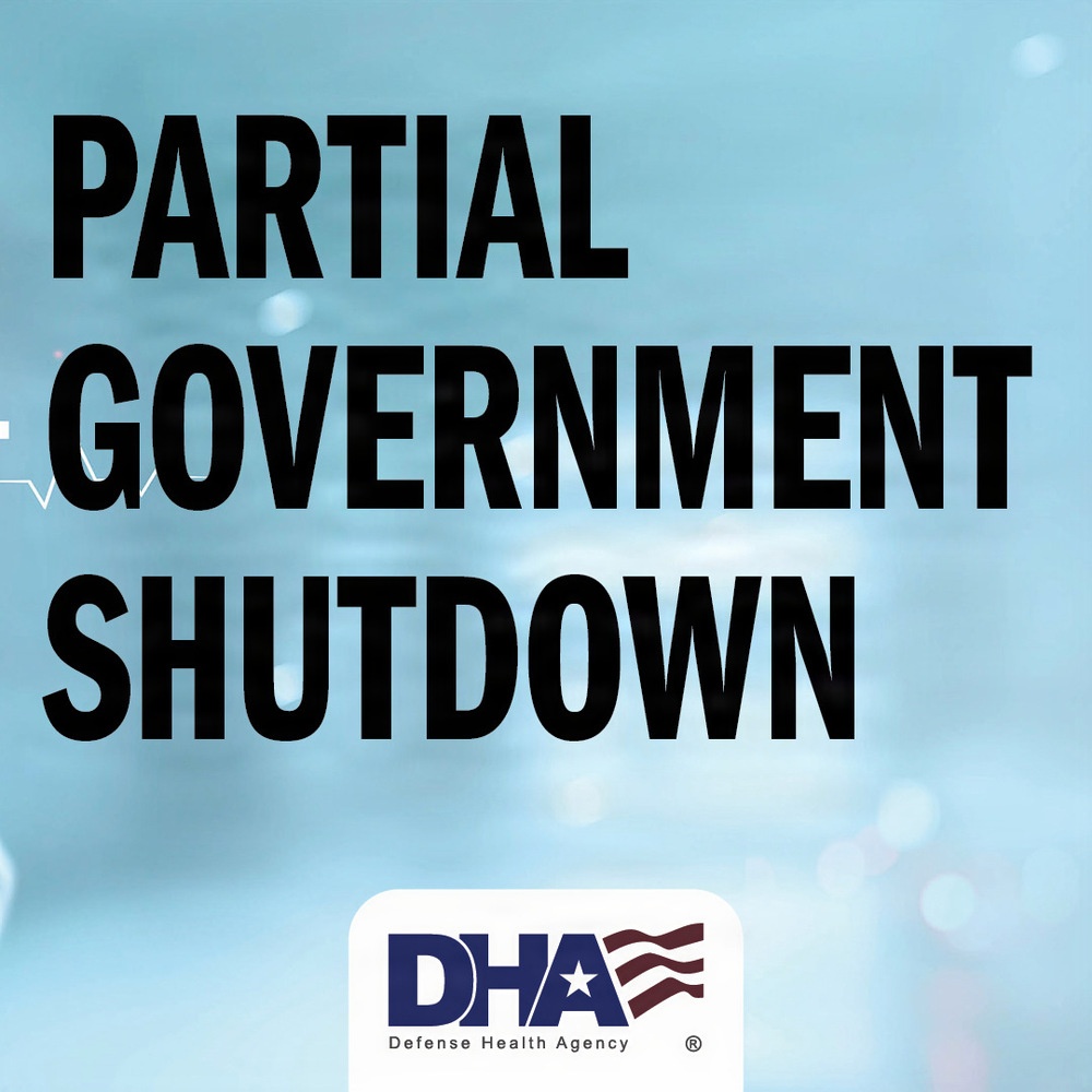 DHA Partial Government Shutdown graphic 1080px