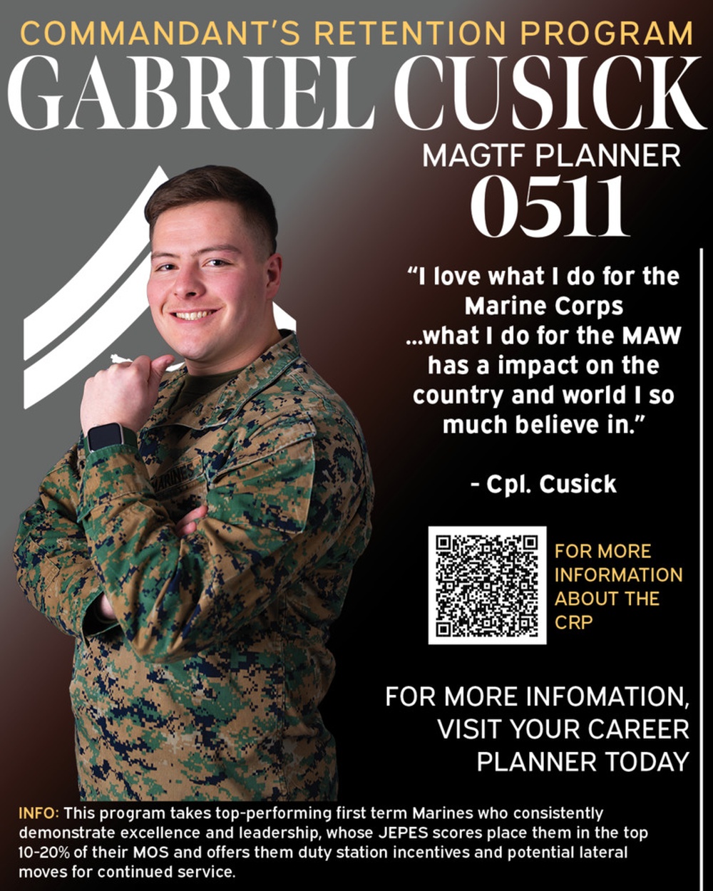 Cpl. Cusick human interest