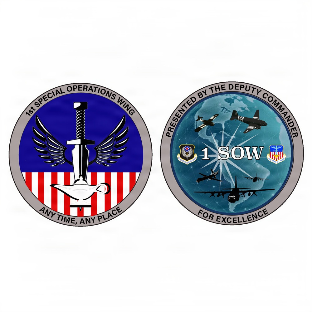 1 SOW deputy commander coin design