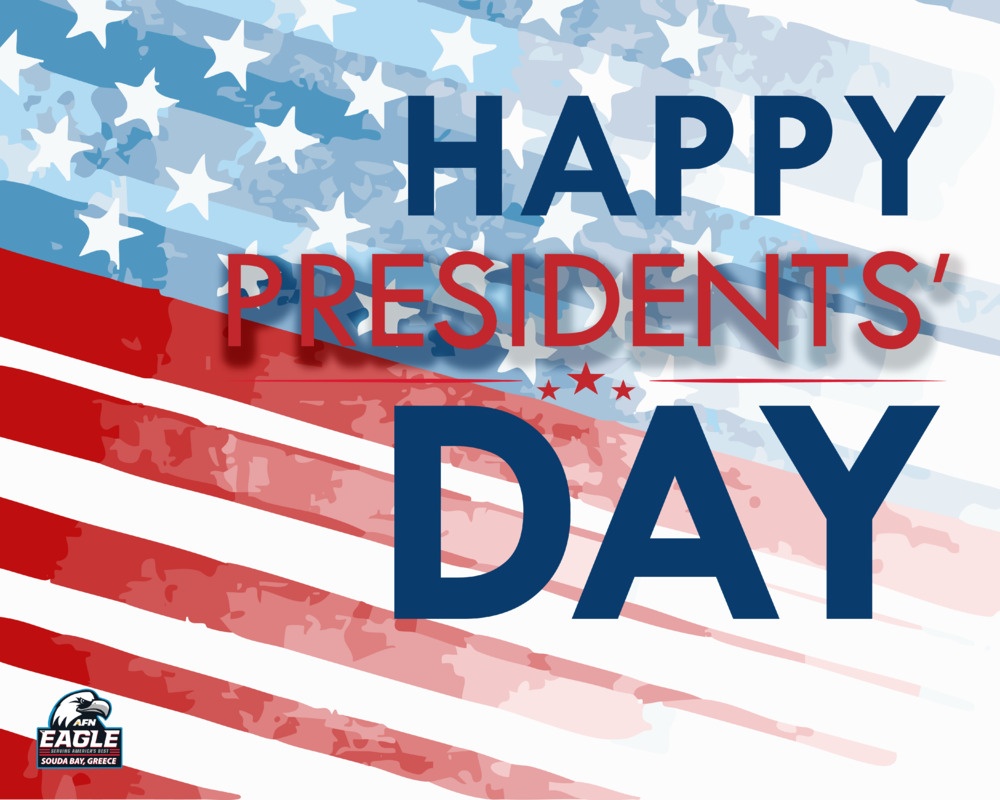 AFN Souda Bay Presidents' Day 2026 Graphic