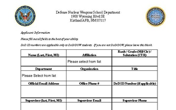 DNWS Registration Request form