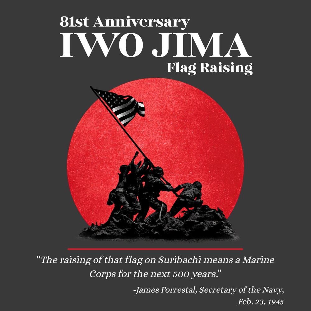 2026 Iwo Jima memorial graphic