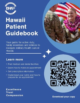 Flyer for Hawaii Patient Guidebook