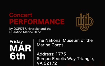 The Quantico Marine Band and DORDT University’s spring tour performance