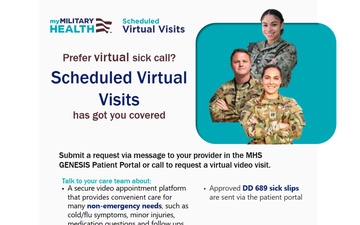 Virtual sick call appointments expand access and convenience for service members