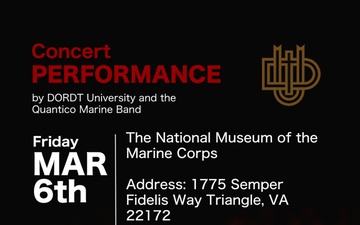 The Quantico Marine Band and DORDT University’s spring tour performance