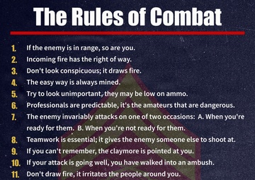 PME Posters | The Rules of Combat