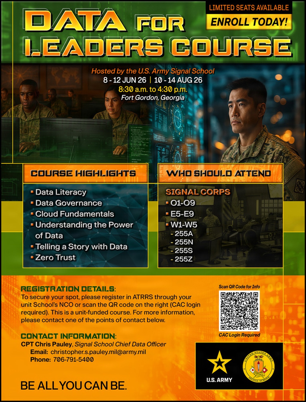 Data for Leaders Course Flyer