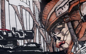 CORE26 | Field Sketch of Arctic Marksmanship Training in Norway