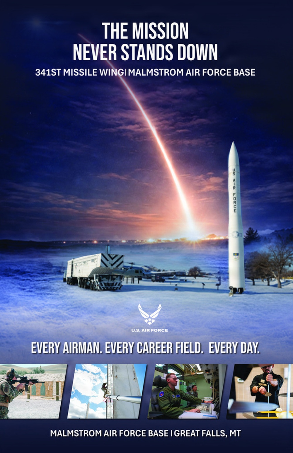 The Mission Never Stands Down Infographic - Front