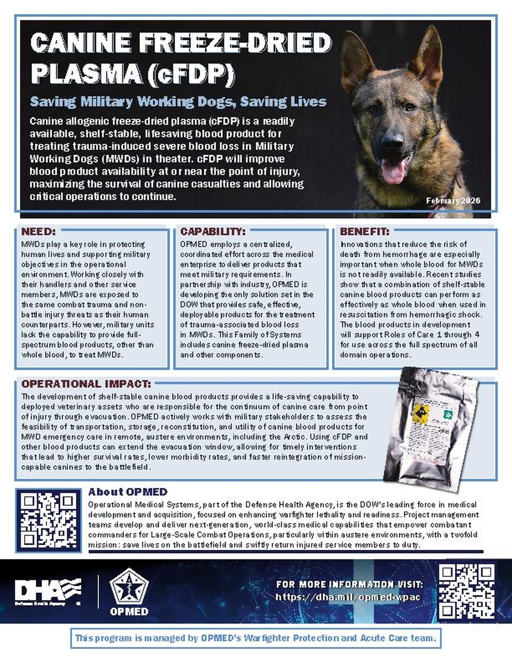 Canine Freeze-Dried Plasma (cFDP)