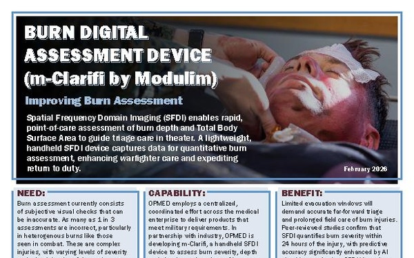 Burn Digital Assessment Device (mClariff by Modulim)