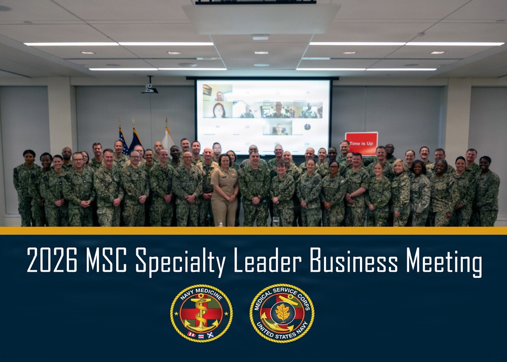 BUMED hosts 2026 Medical Service Corps Specialty Leader Business Meeting