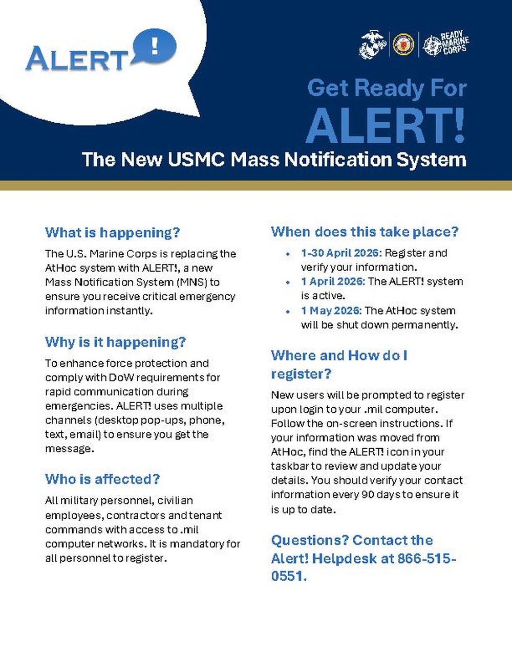 Alert! Transition Flyer #2