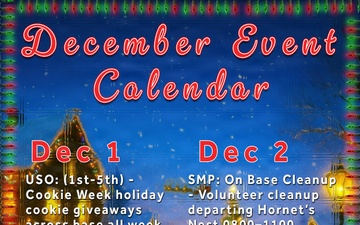 MCAS Iwakuni December Event Calendar 2025
