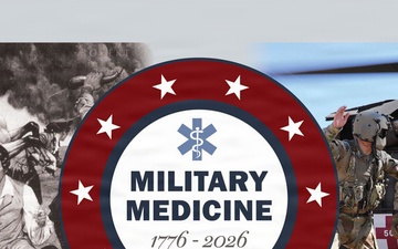 Military Medicine 250 newsroom collage