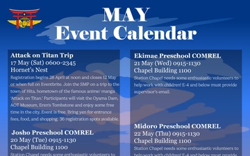 MCAS Iwakuni May 2025 Event Calendar