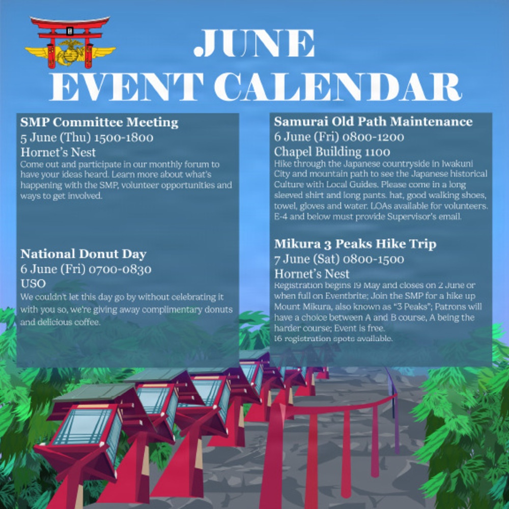 MCAS Iwakuni June 2025 Event Calendar