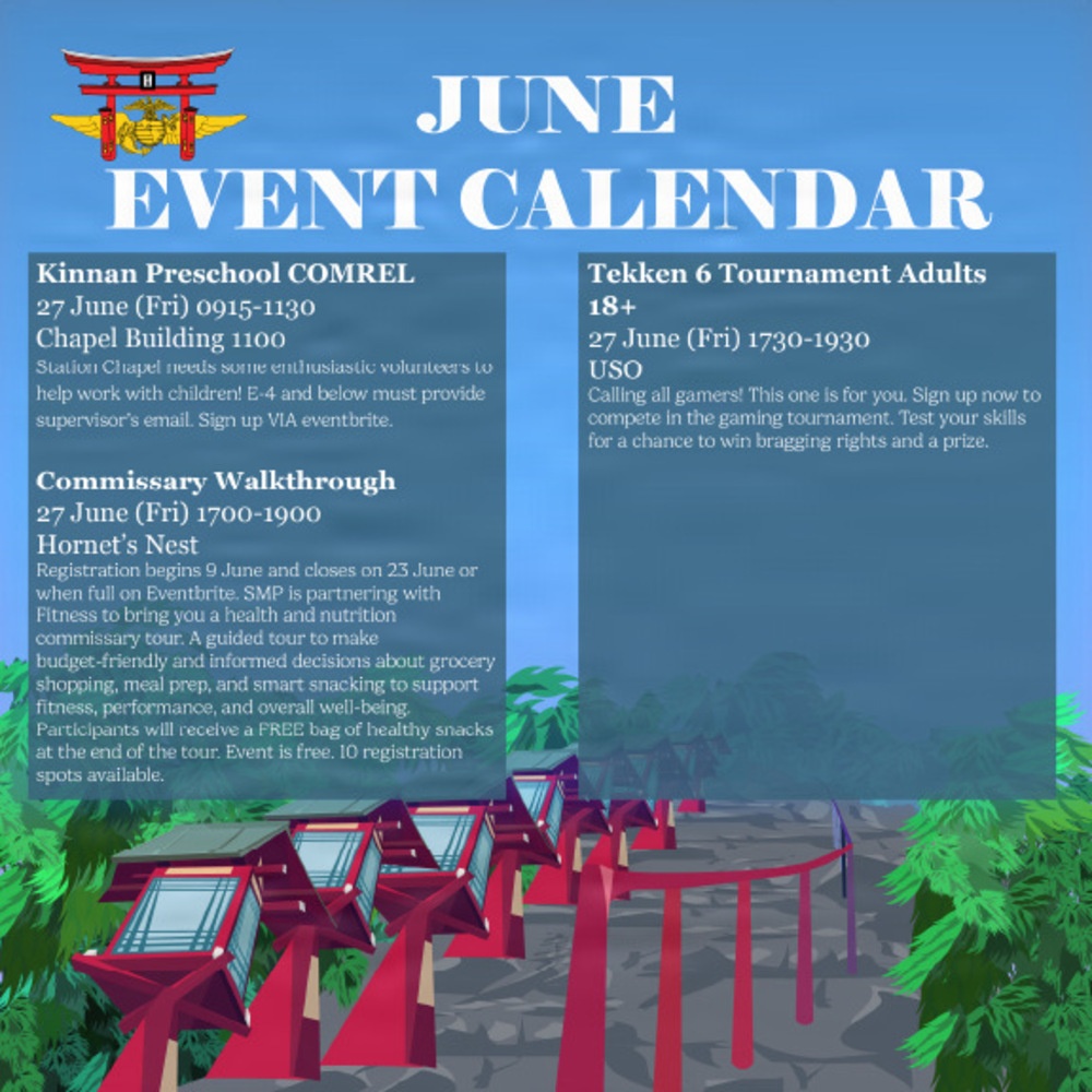 MCAS Iwakuni June 2025 Event Calendar