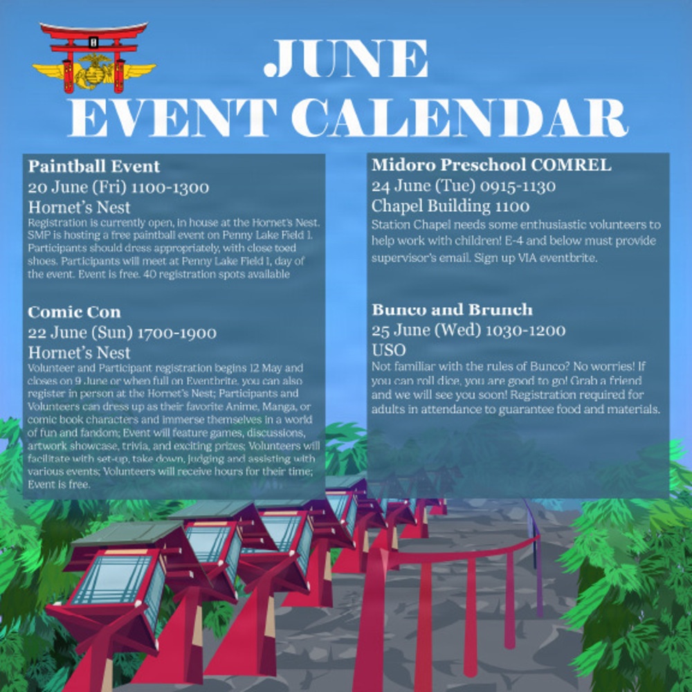 MCAS Iwakuni June 2025 Event Calendar