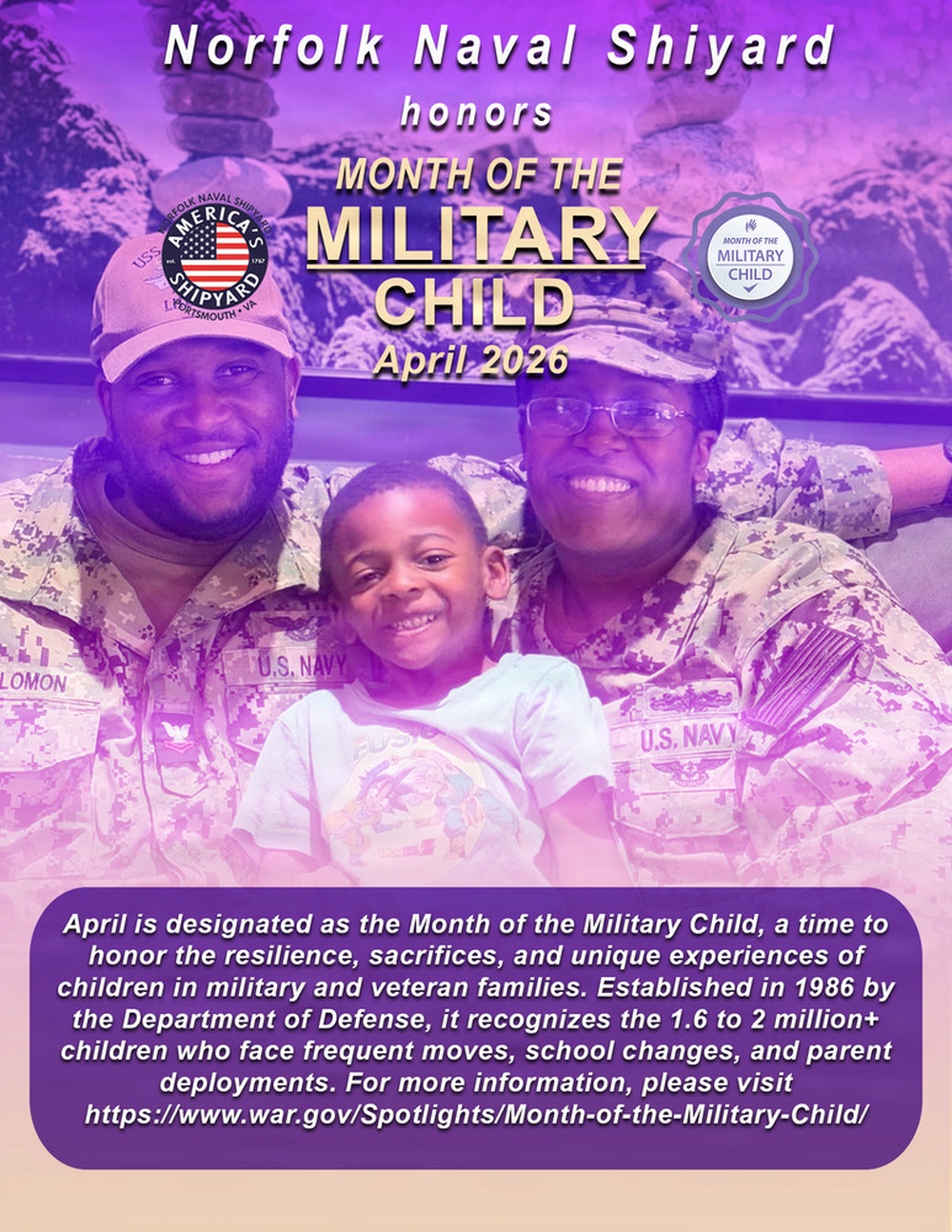 NNSY Honors Month of the Military Child