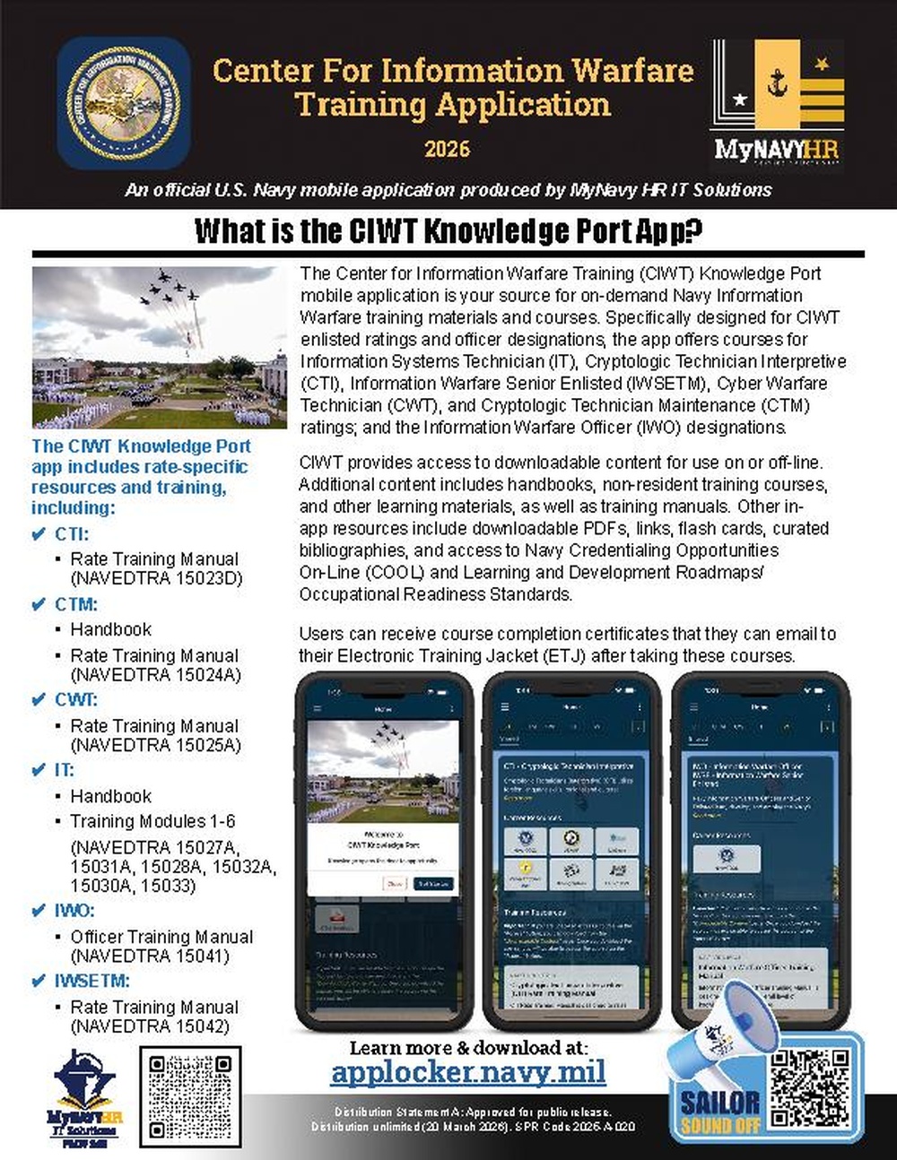Center For Information Warfare Training (CIWT) Infosheet