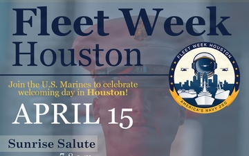 Fleet week Houston 2026 poster