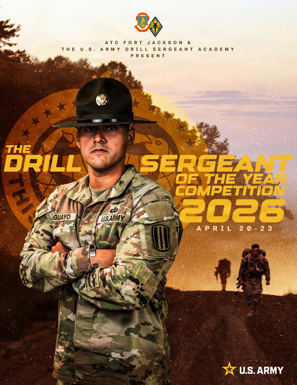 2026 ATC-Fort Jackson &amp; U.S. Army Drill Sergeant Academy Drill Sergeant of the Year Competition Poster
