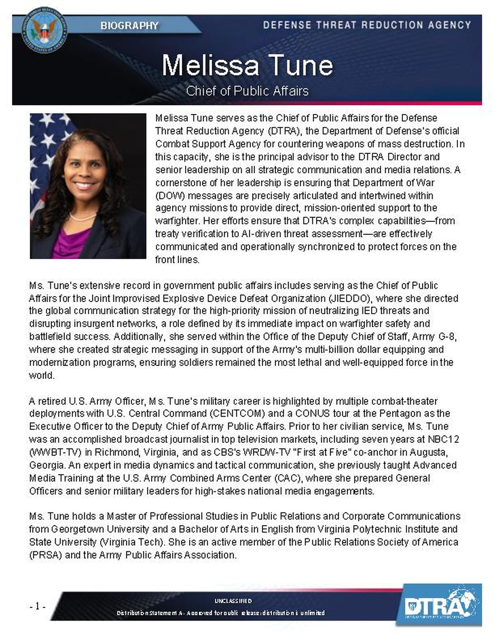 Melissa Tune Bio