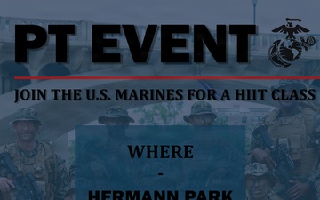 Fleet Week Houston physical training poster