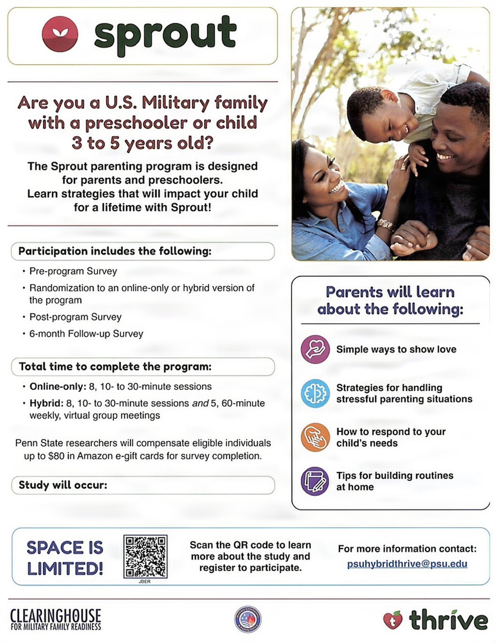 Maintaining a ready community with thriving families