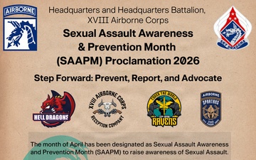 Sexual Assault Awareness and Prevention Month (SAAPM) Proclamation Poster