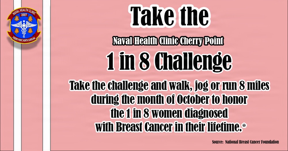 1 in 8 Breast Cancer Challenge Banner