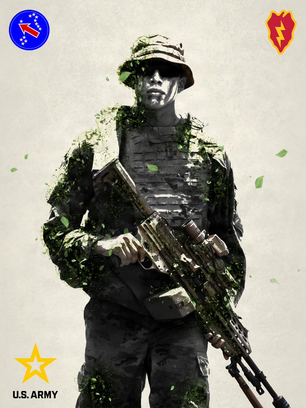 U.S. Soldier in the jungle