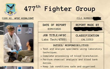 477th Fighter Group laboratory technician highlight