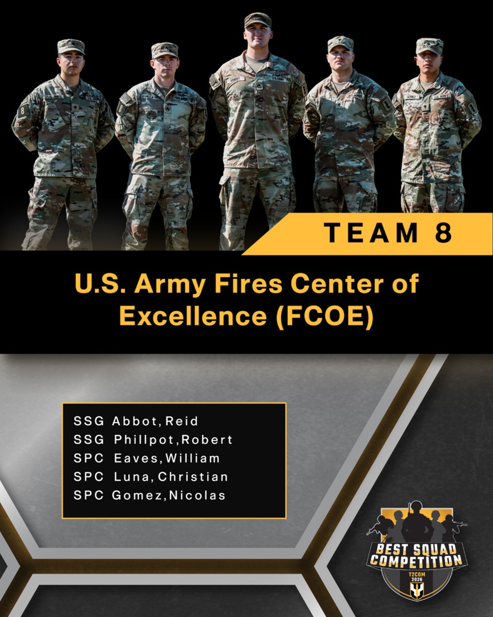 T2COM Best Squad Competition 2026 Team 8