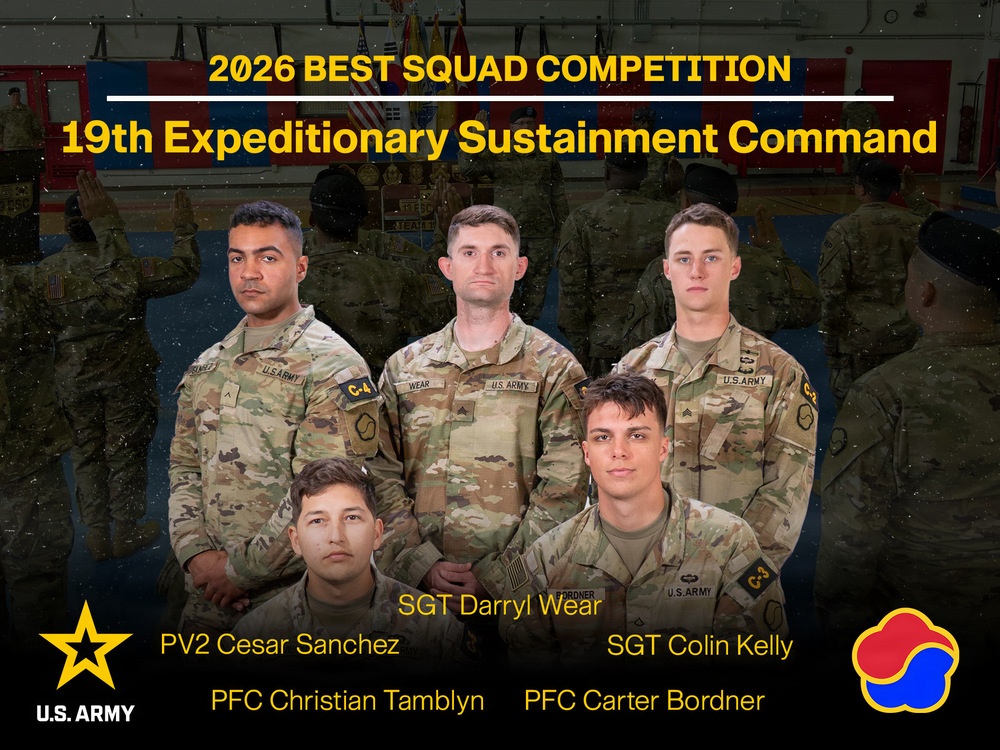 Eighth Army Best Squad Competition Group Photos