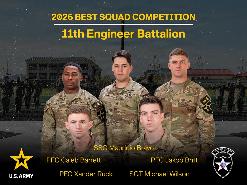 Eighth Army Best Squad Competition Group Photos