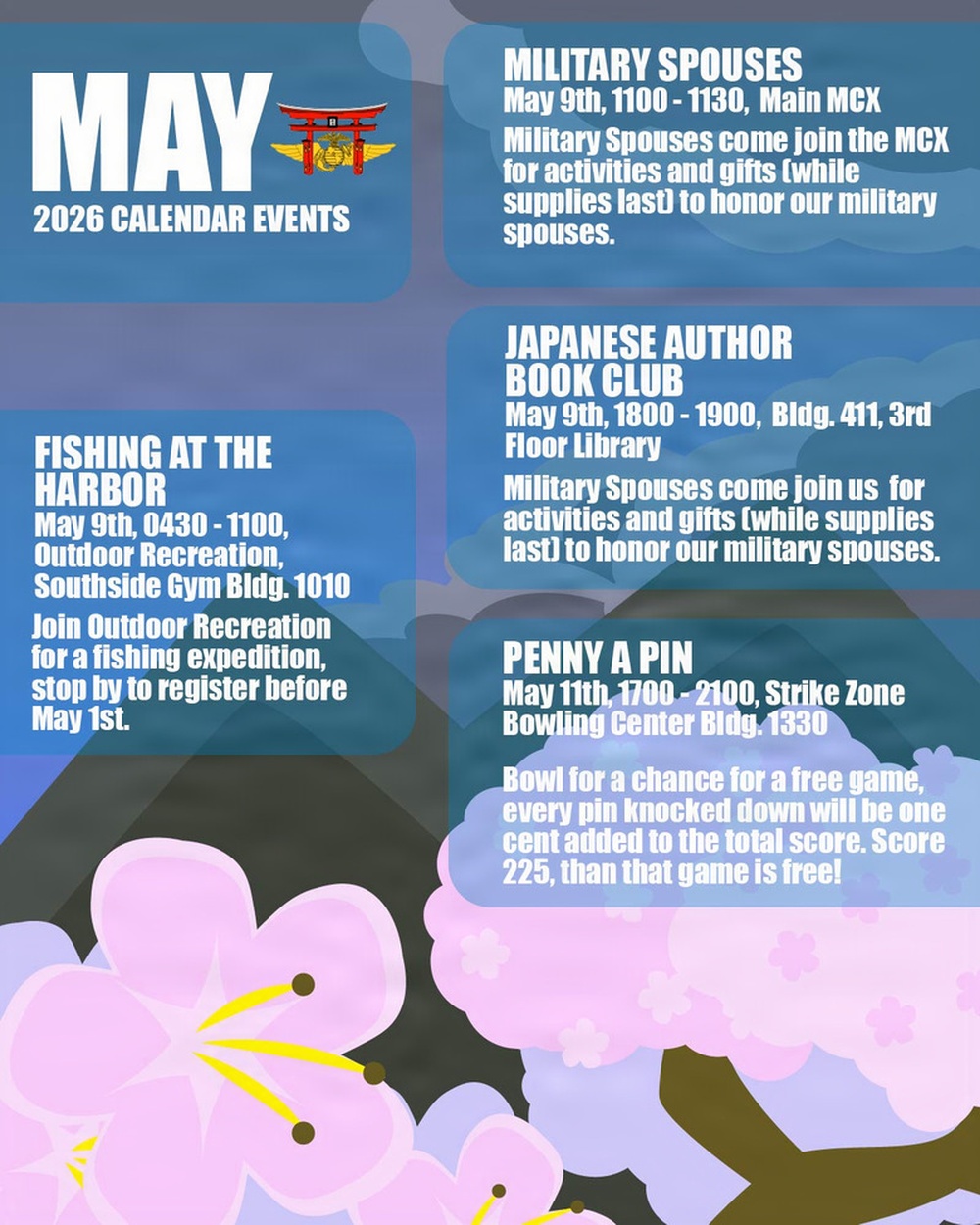 MCAS Iwakuni May 2026 Event Calender