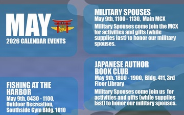 MCAS Iwakuni May 2026 Event Calender
