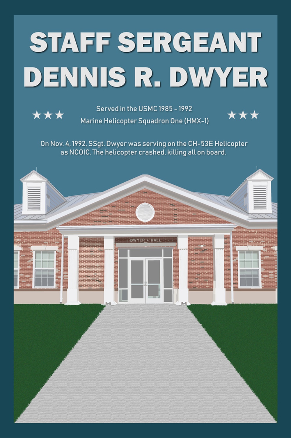 Dwyer Hall Graphic