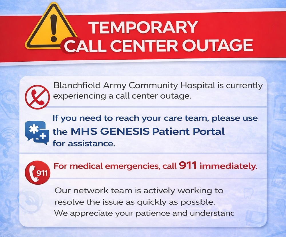 Temporary Call Center Outage