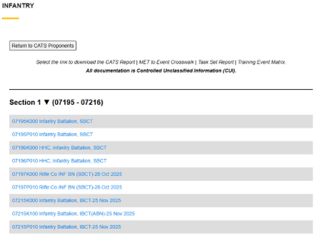 Finding CATS and Standard METL during ATIS Transition