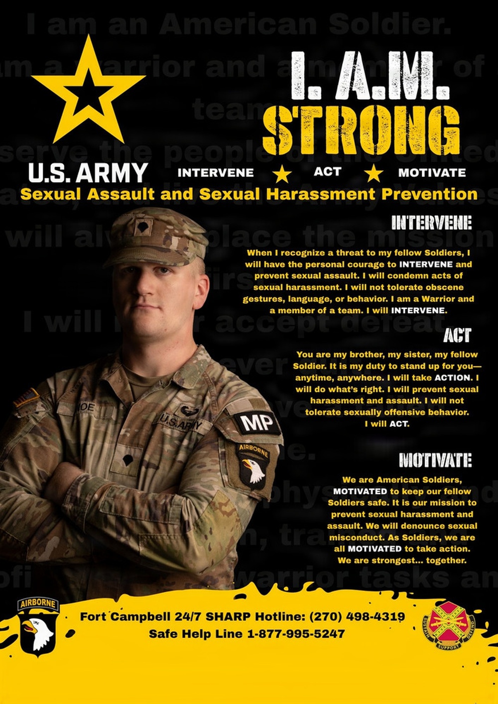 Screaming Eagles Promote SHARP Awareness and Accountability