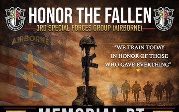 Monthly workout honors 7 fallen 3rd SFG (A) Soldiers