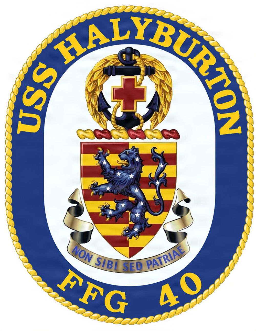 USS Halyburton Crest