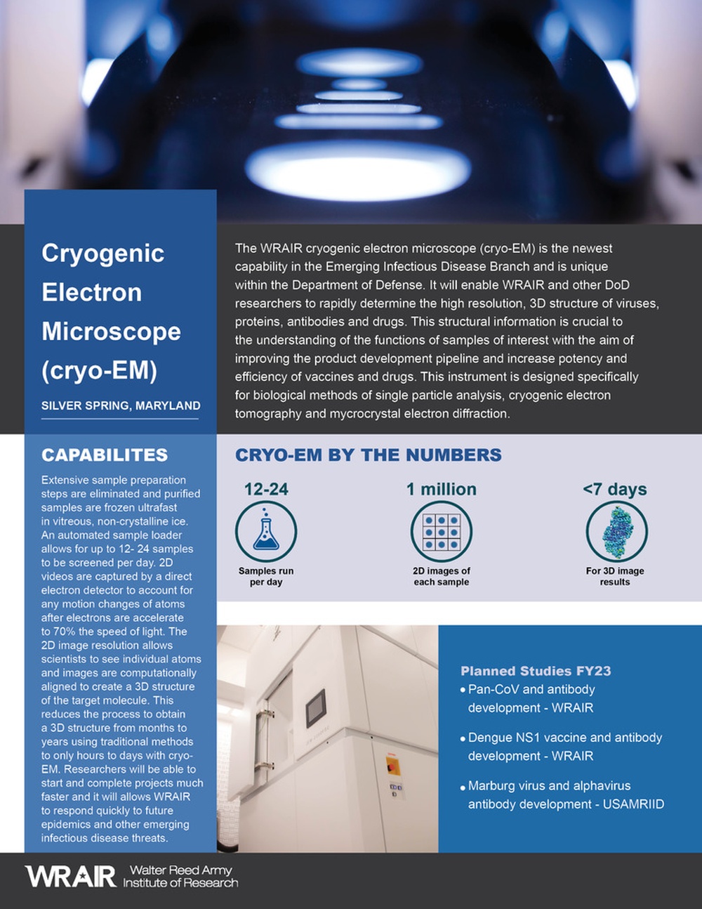 Cryogenic Electron Microscope (cryo-EM) One-Pager