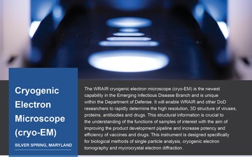 Cryogenic Electron Microscope (cryo-EM) One-Pager
