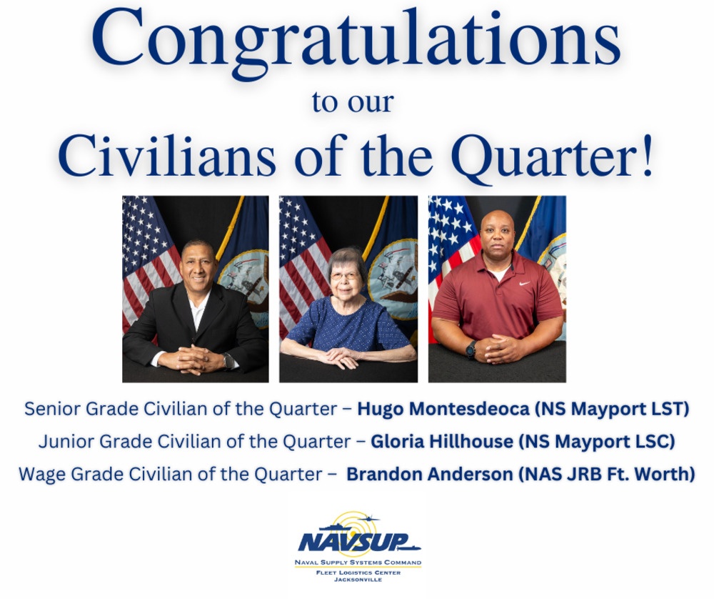Civilians of the Quarter for the 1st Quarter of 2026