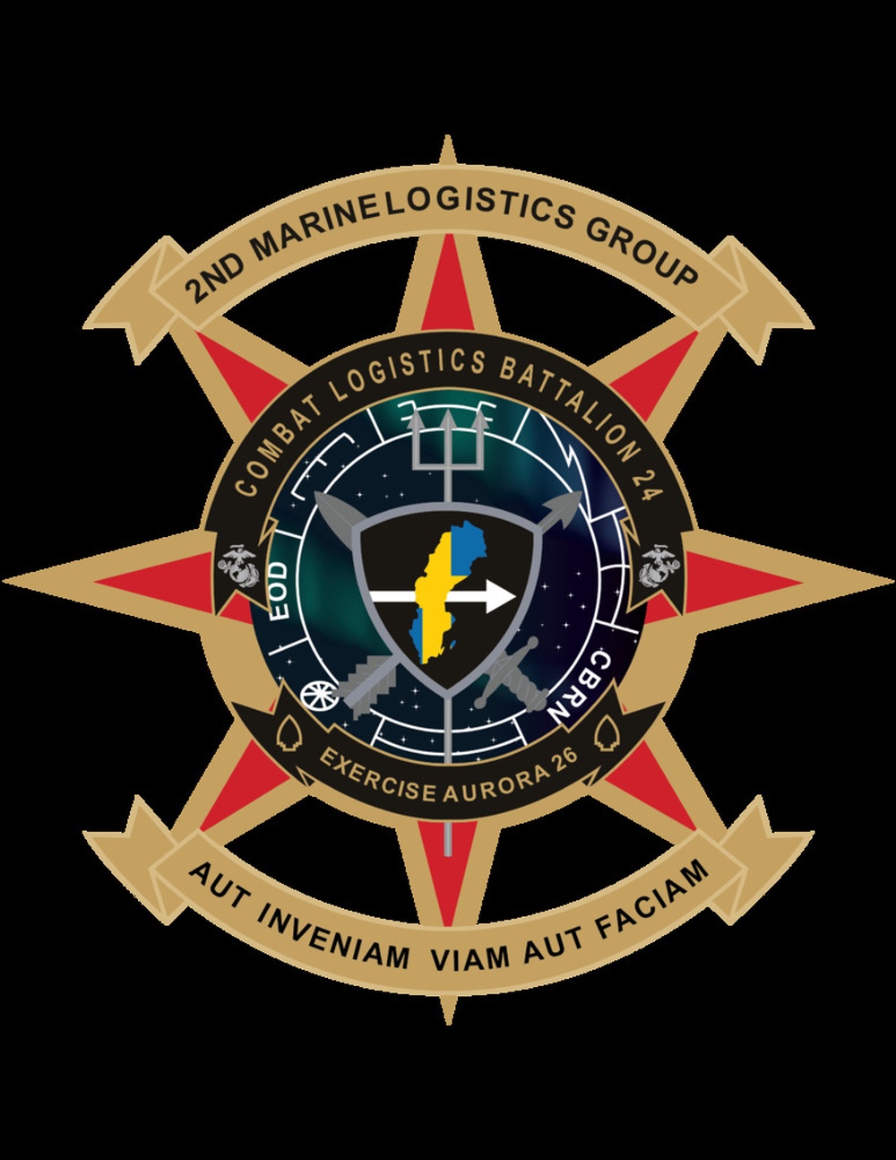 Combat Logistics Battalion 24 exercise Aurora 26 logo